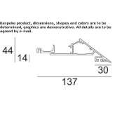 Aluminum linear lighting profile Armissan