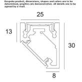 Aluminum linear lighting profile for LED modules Kolbaeck