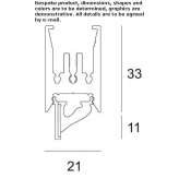 Aluminum linear lighting profile for LED modules Bury