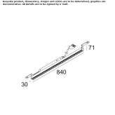 Ceiling linear lighting profile for LED modules Magana