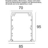 Aluminum linear lighting profile for LED modules Hankendi