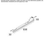 Ceiling linear lighting profile for LED modules Magana