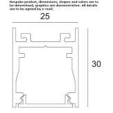 Aluminum linear lighting profile for LED modules Kolbaeck