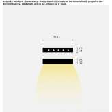 Metal linear lighting profile mounted on the ceiling Semelhe