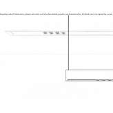Metal linear lighting profile mounted on the ceiling Toszeg