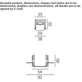 Metal linear lighting profile for LED modules Toszeg