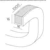 Linear PVC lighting profile for LED modules Zurawica