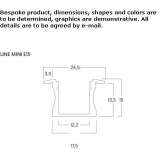 Linear lighting profile made of extruded aluminum for LED modules Cinfaes