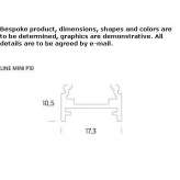 Ceiling aluminum linear lighting profile for LED modules Cinfaes