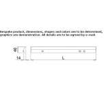 Surface-mounted LED profile for under-cabinet lighting Almorox