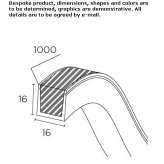 Polyurethane linear lighting profile for LED modules Zurawica