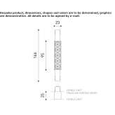 Aluminum linear lighting profile mounted to the ceiling Battice