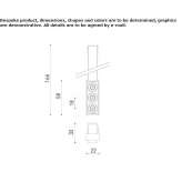 Ceiling linear lighting profile for downlights Cucaita