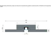 Plaster linear lighting profile for LED modules Pinson