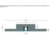 Plaster linear lighting profile for LED modules Pinson