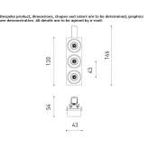 Ceiling linear lighting profile for downlights Cucaita