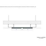 Ceiling built-in lighting profile for LED modules Pinson