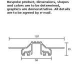 Aluminum linear lighting profile for LED modules Topory