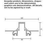 Aluminum linear lighting profile for LED modules Topory