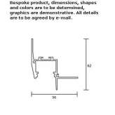 Aluminum linear lighting profile for LED modules Topory