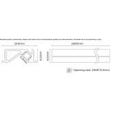 Aluminum linear lighting profile for LED modules Bors