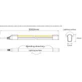 Silicone linear lighting profile for LED modules Anelo