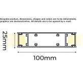 Wall-mounted aluminum linear lighting profile for LED modules Rucareni