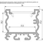 Linear light profile for LED modules Basaran