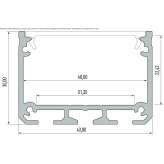 Linear light profile for LED modules Basaran