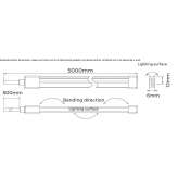 Silicone linear lighting profile / External linear profile Anelo