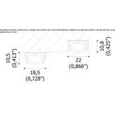 Aluminum linear lighting profile Ubaitaba