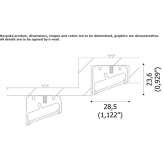 Aluminum linear lighting profile Ubaitaba