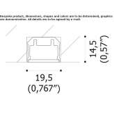 Aluminum linear lighting profile Ubaitaba