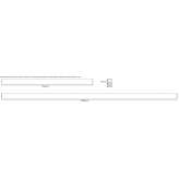 Aluminum linear lighting profile for LED modules Hoogwoud