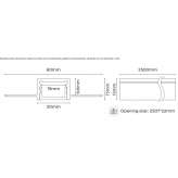 Ceiling aluminum linear lighting profile for LED modules Bors