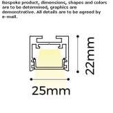 Aluminum linear lighting profile for LED modules Rucareni