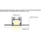 Aluminum linear lighting profile for LED modules Rucareni