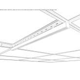 Ceiling aluminum linear lighting profile for LED modules Pilona