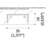 Aluminum linear lighting profile Ubaitaba