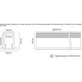 Aluminum linear lighting profile for LED modules Bors