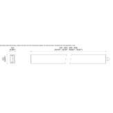 Aluminum linear lighting profile for LED modules Bagn