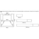 Aluminum linear lighting profile for LED modules Arini