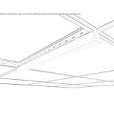 Ceiling aluminum linear lighting profile for LED modules Pilona