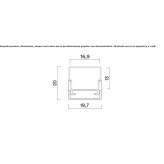 Aluminum linear lighting profile for LED modules Kalbarri