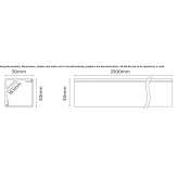 Aluminum linear lighting profile for LED modules Bors