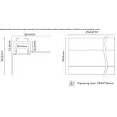 Ceiling aluminum linear lighting profile for LED modules Bors