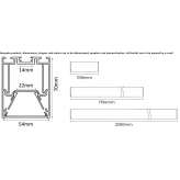 Aluminum linear lighting profile for LED modules Arini