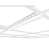 Ceiling aluminum linear lighting profile for LED modules Pilona