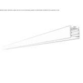 Aluminum linear lighting profile for LED modules Semiana