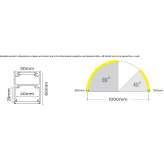 Aluminum linear lighting profile for LED modules Semiana